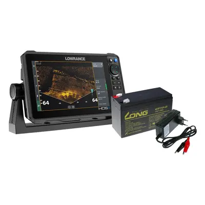 Lowrance Echolot HDS PRO se sondou Active Imaging HD + baterie + nabíječka ZDARMA