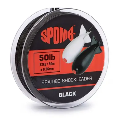 Spomb Šoková šňůra Braided Shockleader Black 0,26mm 22kg/50lb 50m