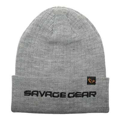 Savage Gear Zimní čepice Fold-up Beanie One Size Light Grey Melange