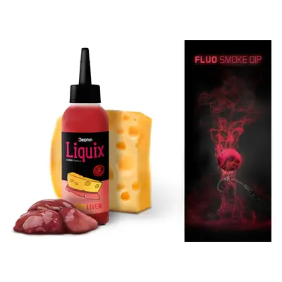 Delphin Fluo dip D Snax LiquiX 100ml - Játra - Sýr