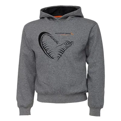 Savage Gear Dětská Rybářská Mikina Junior Jaw Hoodie Grey Melange