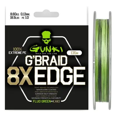 Gunki Šňůra G Braid 8X Edge (Pe1,0) 135m