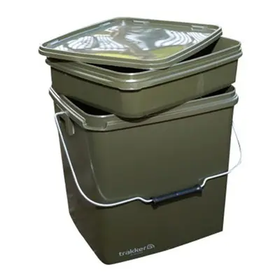 Trakker Plastový kýbl Olive Square Container 13l