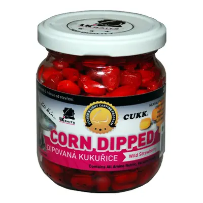 LK Baits Dipovaná kukuřice 220ml - Wild Strawberry