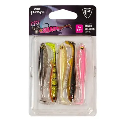 Fox Rage Gumová Nástraha Slick Shad Mixed Colour 5ks