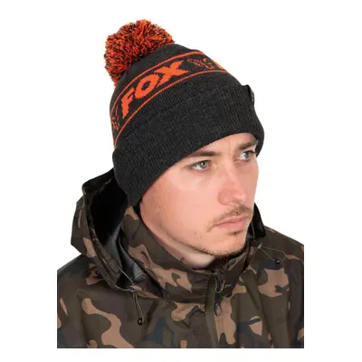 Fox Zimní čepice Collection Bobble Black & Orange