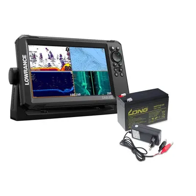 Lowrance Echolot Eagle se sondou Tripleshot HD + baterie + nabíječka ZDARMA