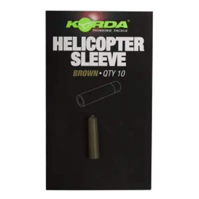 Korda Převleky Heli Sleeve 10ks - Brown,Korda Převleky Heli Sleeve 10ks - Brown