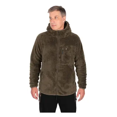 Fox rybářská bunda Khaki HD Premium Full Zip Teddy Jacket