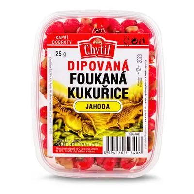 Chytil Dipovaná foukaná kukuřice 25g - Jahoda,Chytil Dipovaná foukaná kukuřice 25g - Jahoda