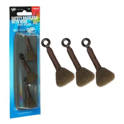 Giants Fishing Zátěž Safety Backlead with Wire Sandy Brown 3ks - 42g (1.5 oz)