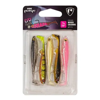 Fox Rage Gumová Nástraha Slick Shad Mixed Colour 5ks - 7cm