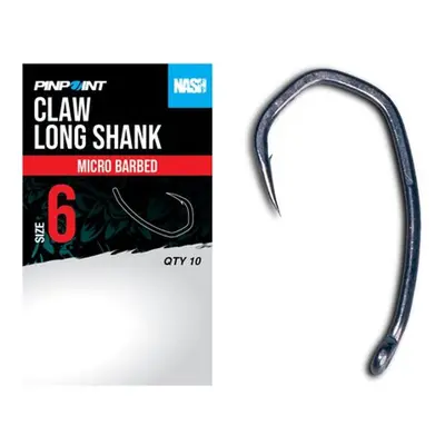 Nash Háčky Claw Long Shank Micro Barbed 10ks,Nash Háčky Claw Long Shank Micro Barbed 10ks