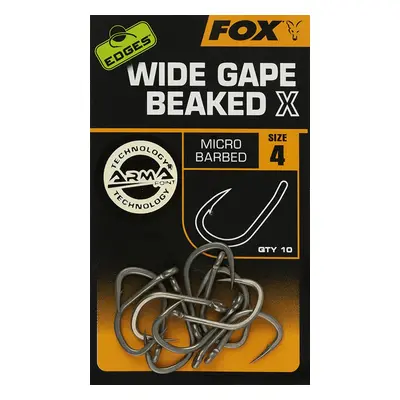 Fox Háčky Edges Wide Gape Beaked X Hooks 10ks