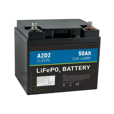 A2D2 Baterie LiFePO4 12,8V 50Ah M6,A2D2 Baterie LiFePO4 12,8V 50Ah M6