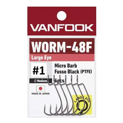 Vanfook Offsetové háčky Worm 48F Big Eye 8ks