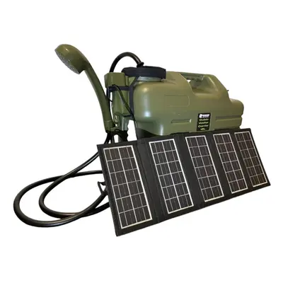 Holdcarp Set Sprcha, kanystr a solární panel Rechargeable Camping Shower 18L + Solar 10W,Holdcar