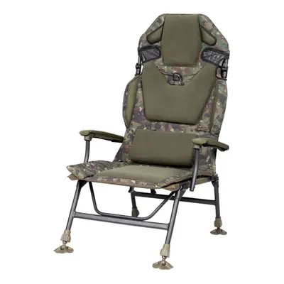 Trakker Křeslo komfortní s područkami Levelite Camo Longback Chair,Trakker Křeslo komfortní s po