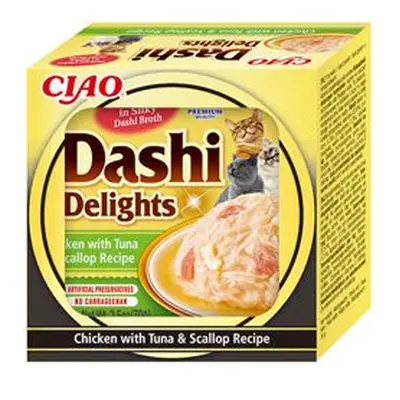 Churu Cat Ciao Dashi kuře s tuňákem a hřebenatkou 70g