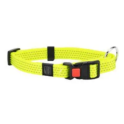 Obojek nylon Art Sportiv reflex 45-65cmx25mm žlutý