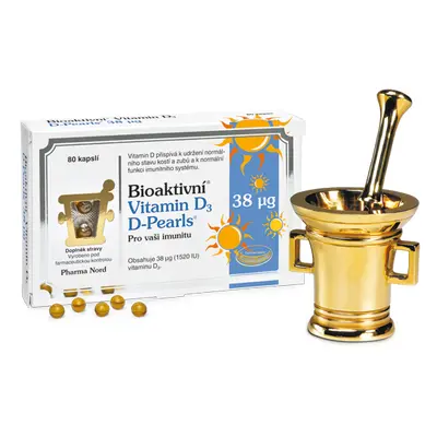 Bioaktivní Vitamin D3 D-pearls 38mcg Cps.80