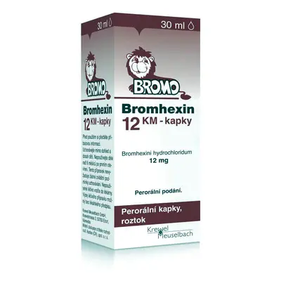 Bromhexin 12 Km kapky 12mg/ml 30ml