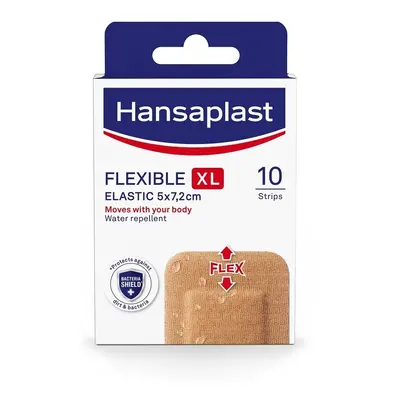 Hansaplast Flexible Xl elastická náplast 5x7.2 cm 10 ks