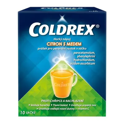 Coldrex Horký nápoj citron s medem 10 sáčků