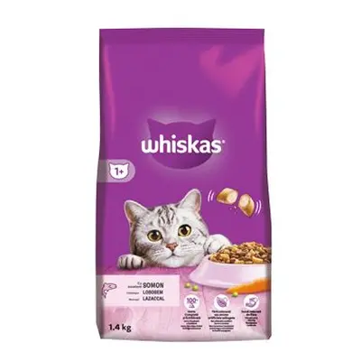 Whiskas Dry s lososem 1,4kg