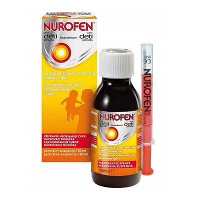 Nurofen pro děti jahoda 20mg/ml perorální suspenze 100 ml