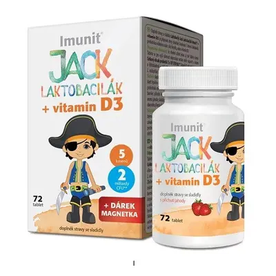 Laktobacily Jack Laktobacilák Imunit+ vitamín D3 72tablet