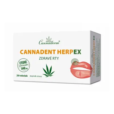 Cannaderm Cannadent Herpex zdravé rty 28 tobolek