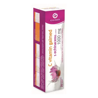 Vitamin C 1000mg Echinacea 20 šumivých tablet Galmed