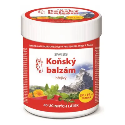 SWISS koňský balzám hřejivý 250 + 50ml