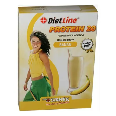 Dietline Protein 20 Koktejl Banán V Prášku 3x25g