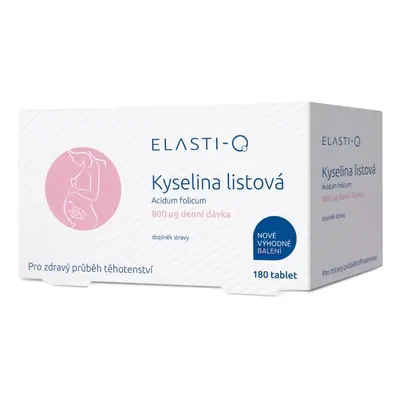 Elasti-Q kyselina listová 800 μg 180 tablet