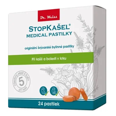 Stopkašel Medical pastilky Dr. Weiss 24 pastilek