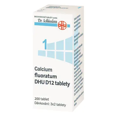 Calcium Fluoratum DHU D12 200 neobalených tablet