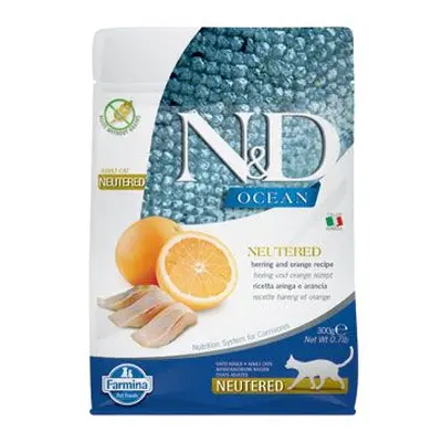 N&d Ocean Cat Neutered Adult Herring & Orange 300g