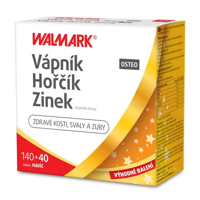 Walmark Vápník Hořčík Zinek Osteo 140+40 tablet zdarma