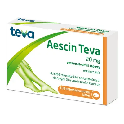 Aescin Teva 20 mg 120 tablet