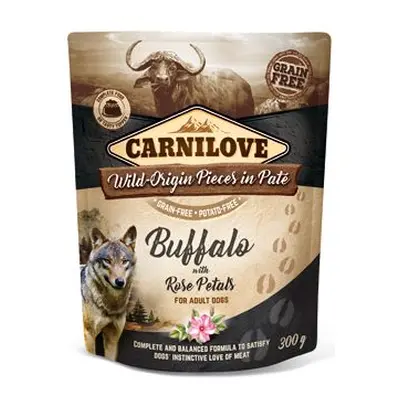 Carnilove Dog Pouch paté buffalo & rose petals 300g