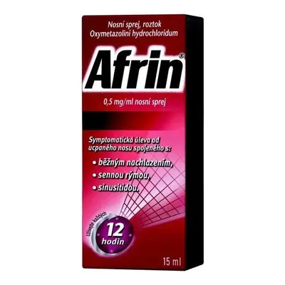 Afrin 0,5mg/ml nosní sprej 15ml