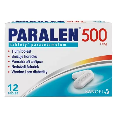 Paralen 500mg 12 tablet