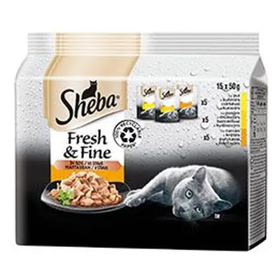 Sheba kapsa drůbeží výběr 15x50g