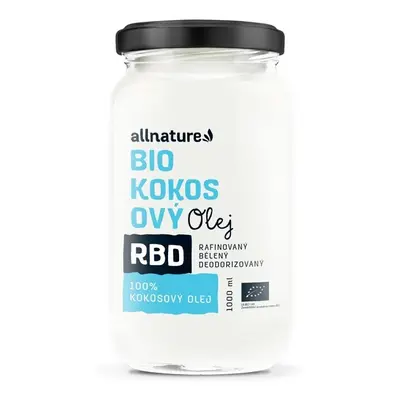 Allnature Rbd Kokosový Olej Bez Vůně Bio 1000ml