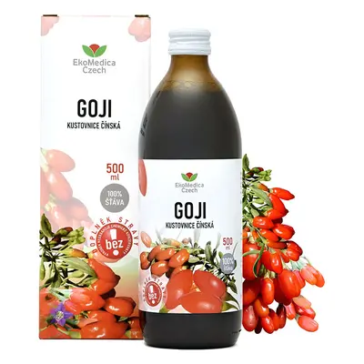 Goji Kustovnice čínská 100% šťáva 500ml Ekomedica