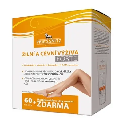 Priessnitz žilní a cévní výživa forte 60tobolek + mazání