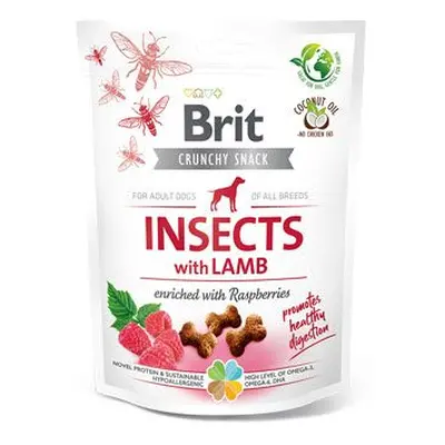 Brit Care Dog Crunchy Cracker Insects Lamb Raspber 200g