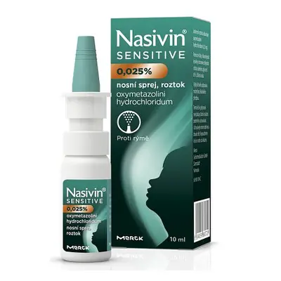 Nasivin Sensitive pro děti 0,025 % nosní sprej 10ml